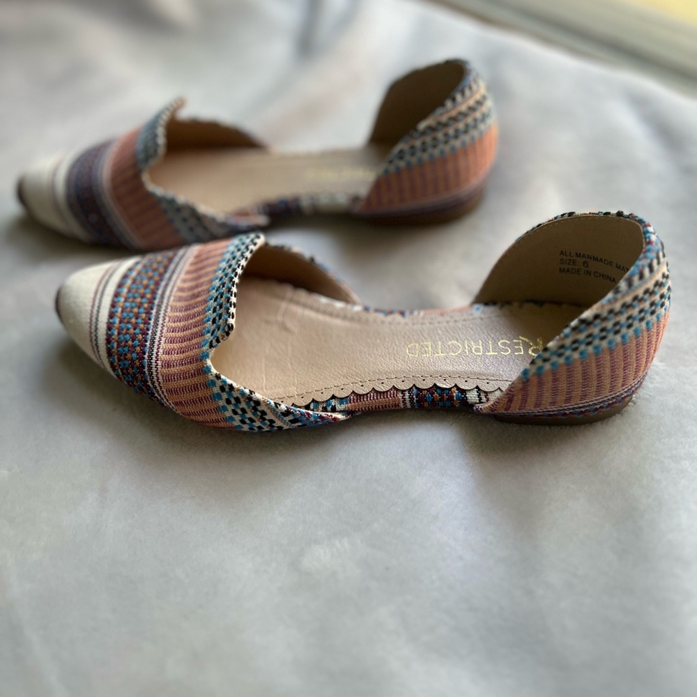 Restricted Embroidered Flats - Picture 4 of 4